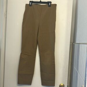 Everlane bi stretch work pant slim cropped leg cornstalk color size ladies 4